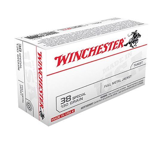 Winchester USA 38 Special 130gr FMJ Ammunition 50rds – q4171