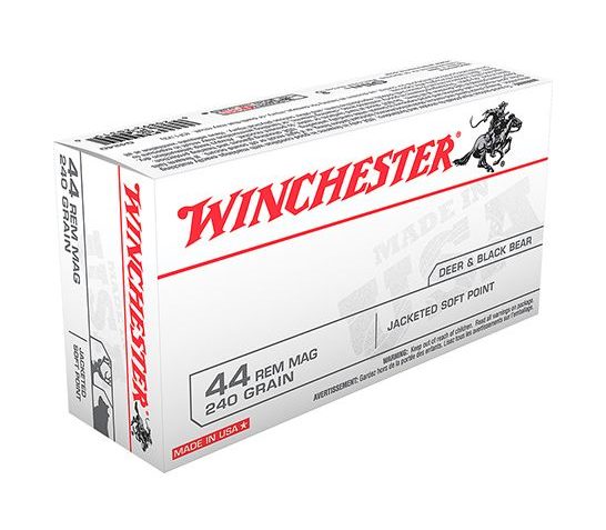 Winchester USA 44 Magnum 240gr JSP Ammunition 50rds – Q4240