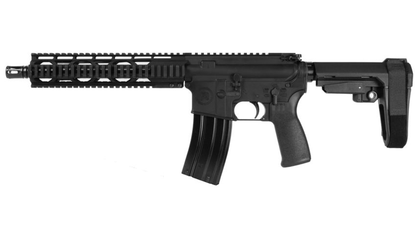 Radical Firearms 5.56/.223, 10.5" Barrel, Quad Rail, SBA3, Black, 30rd