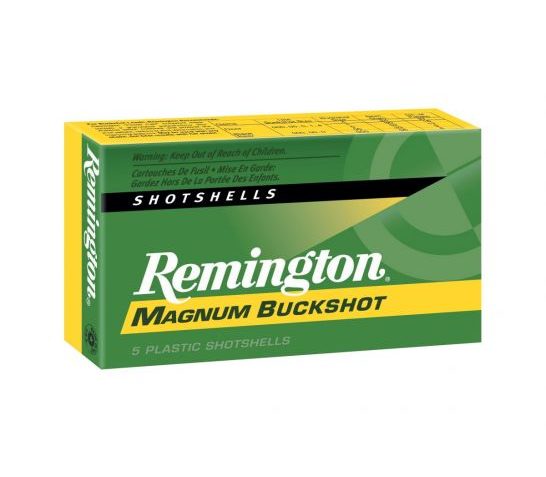 Remington 12 ga 3" 00 Express Magnum Buckshot 5 Shotshells – 12HB00