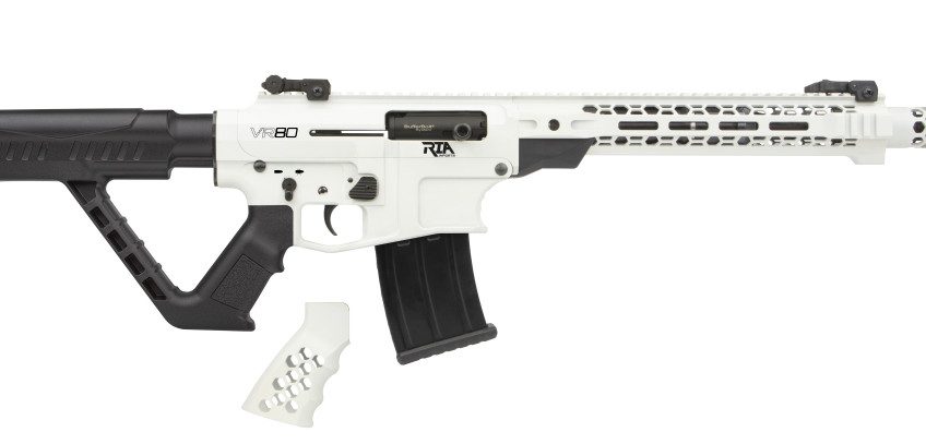 Rock Island VR80 12 Ga, 20" Barrel, 3", Flip-Up Sights, Stormtrooper White, 5rd