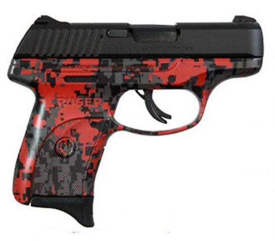 Ruger LC9s 9mm Pistol, Digital Red Camo – 3266