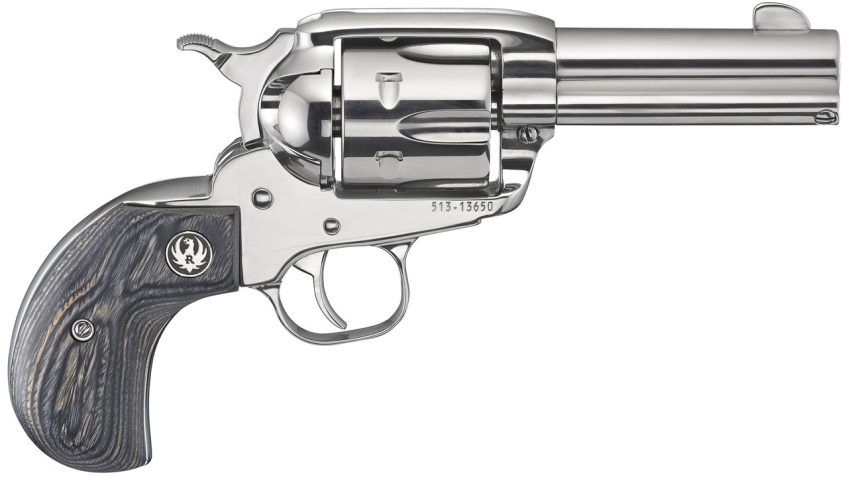 Ruger Vaquero .357 Mag, 3.75" Barrel, Laminate Birds Head Grip, Stainless, 6rd