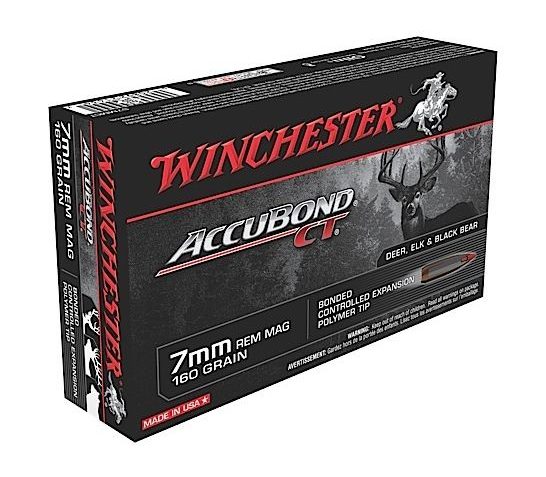 Winchester 7mm Rem Magnum 160gr Accubond CT Rifle Ammunition 20rds – S7MMCT