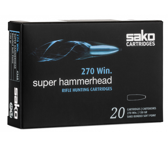 Sako Super Hammerhead .270 Win Ammo 130 Grain 20rds – C621436BSA10X