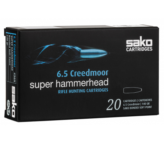 Sako Super Hammerhead 6.5 CM Ammo 140 Gr BCBT 20rds – C663436HSA10X