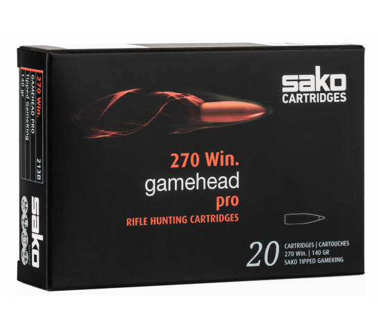 Sako Gamehead Pro .270 Win Ammo 140 Grain 20rds – C621213BSA10X