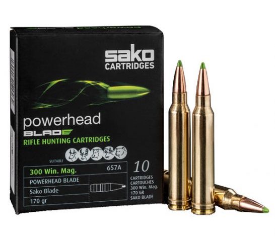 Sako Powerhead 170 gr Lead Free .300 WM Ammunition, 10 Rounds – C633657ASB10X