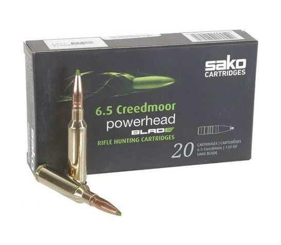 Sako Powerhead Blade 120 gr Lead Free 6.5 Creedmoor Ammunition, 20 Rounds – C663657HSA10X