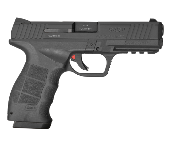 SAR SAR9T 9mm Pistol 17rd 4.4", Black – SAR9TBL