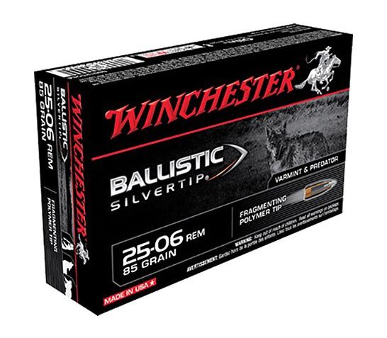 Winchester 25-06 85gr Ballistic SiverTip Ammunition 20rds – SBST2506A