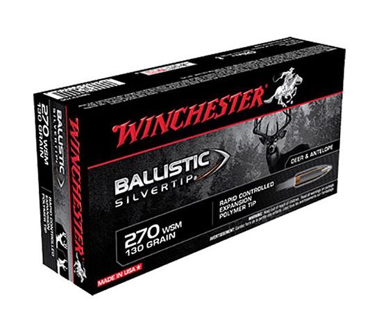 Winchester 270 WSM 130gr Ballistic SilveTip Rifle Ammunition 20rds – SBST2705