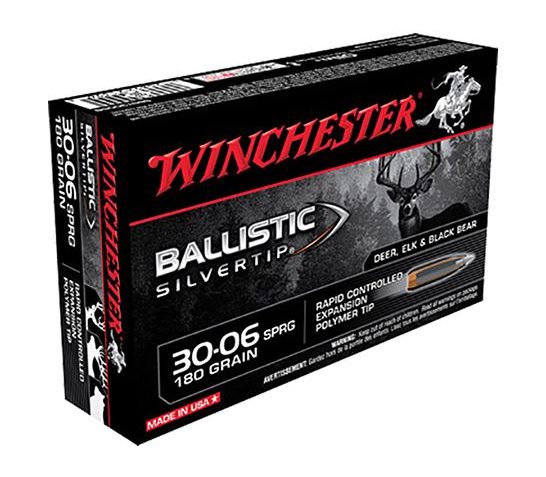 Winchester 30-06 180gr Basllistic SilverTip Rifle Ammunition 20rds –  SBST3006B