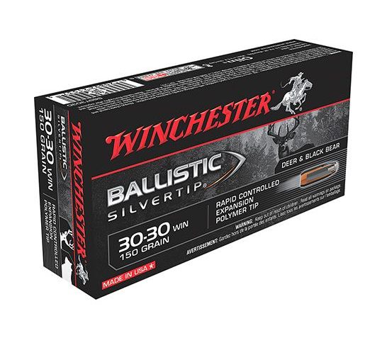 Winchester 30-30 150gr Ballistic SilverTip rifle Ammunition 20rds – SBST3030