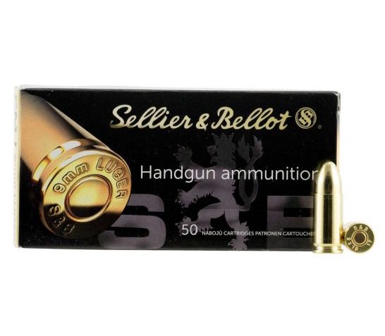 Sellier & Bellot 9mm 124gr FMJ Ammunition 50rds – SB9B