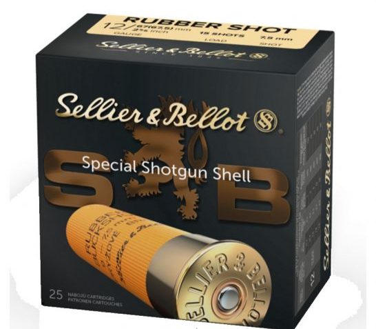 Sellier & Bellot 12ga 2 3/4" Rubber Buck Shot Ammunition 25rds – SB12RSA