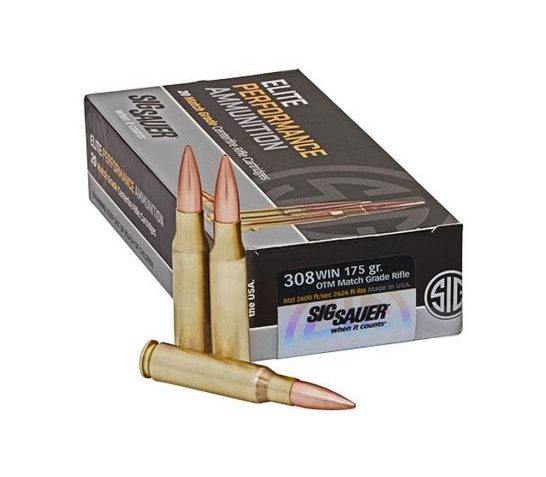 Sig Sauer 308 Winchester 175gr OTM Ammunition 20rds – E308M2-20