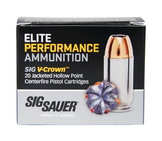 Sig Sauer 44 Special 200gr JHP V-Crown Elite Performance Ammunition 20rds – E44SP1-20