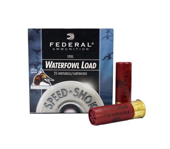 FEDERAL 12GA SPEED-SHOK HIGH VELOCITY STEEL SHOTSHELL AUMMUNITION 3" 1-1/8OZ SHOT SIZE T – WF143 T