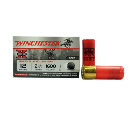 Winchester 12ga 2.75" 1oz Rifled Slug Ammunition (15rds) – X12RS15VP