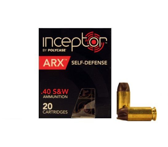 Polycase Inceptor ARX .40 S&W 107gr Ammunition (20rds) – 40ARXBRSW-20