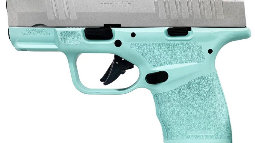 Springfield Armory Hellcat OSP 9mm, 3" Barrel, Tiffany Blue/Silver, 13rd