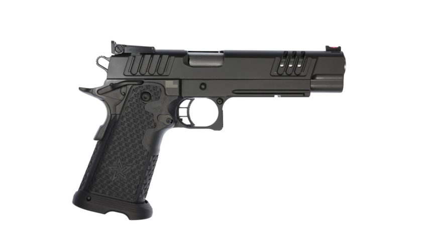 Staccato XL 9mm, 5.4" Stainless Bull Barrel, G2, Dawson Fiber Optic, DLC Finish, 17rd/20rd