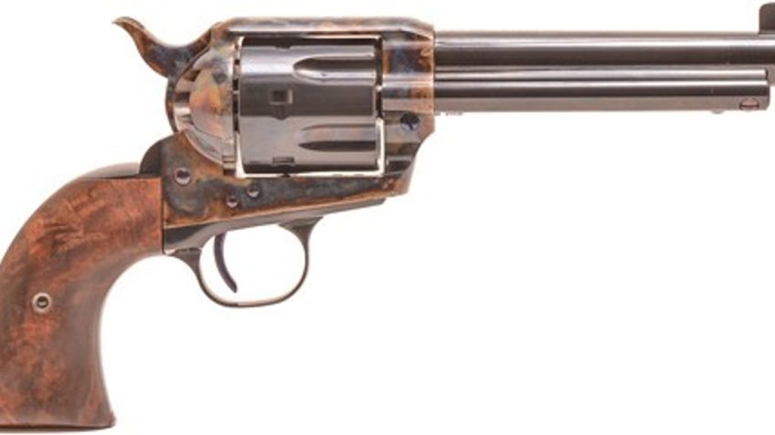 Standard Mfg Single Action Revolver 45 Colt 5.5" Barrel, Blue/Case Hardened, Walnut 2 Pc Grip