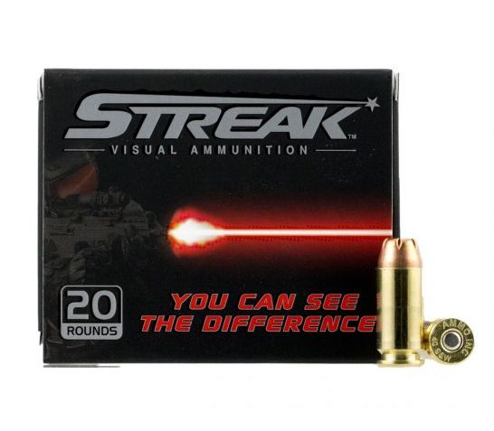 Ammo Inc Streak 180 gr Jacketed Hollow Point .40 S&W Ammo, 20/box – 40180JHPSTRK