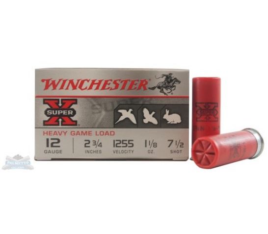 Winchester 12ga 2.75" 1-1/8oz 7.5 Super-X Heavy Game Load Ammunition 25rds – XU12H7