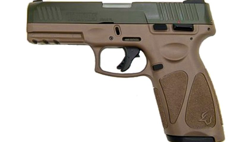 Taurus G3 9mm, 4" Barrel, Adj. Rear/White Dot Front, ODG/Brown, 15rd/17rd