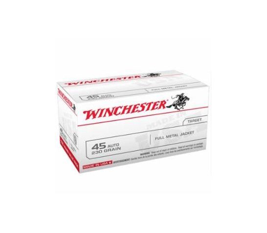 Winchester USA 45 Auto/ACP 230gr FMJ Ammunition 100rds – USA45AVP