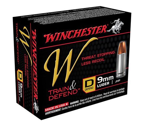 Winchester 9mm 147gr JHP Defend Ammunition 20rds – W9MMD