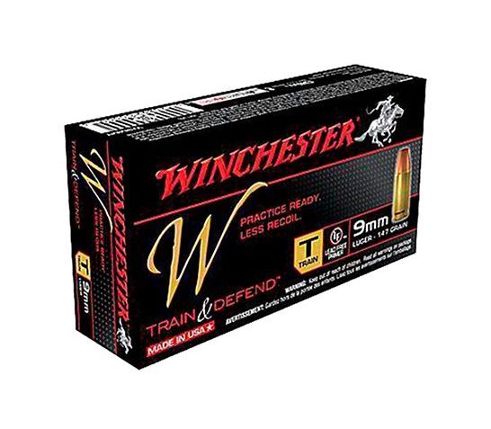 Winchester 9mm 147gr FMJ Train Ammunition 50rds – W9MMT