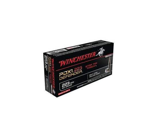 Winchester 223 60gr PDX1 Defender Ammunition – S223RPDB