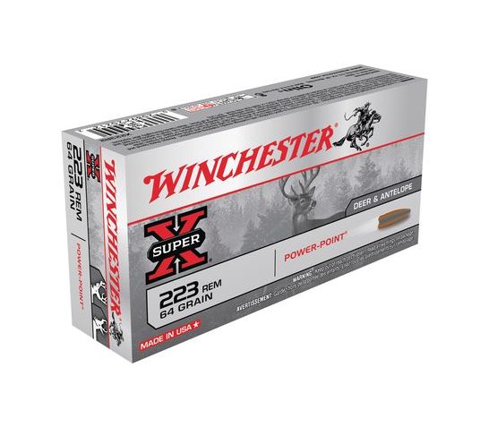 Winchester 223 64gr Power Point Super-X Ammunition 20rds – X223R2