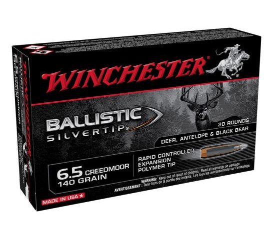 Winchester Ballistic Silvertip 140 gr Polymer Tip 6.5 Creedmoor Ammunition 20 Rounds – SBST65CM