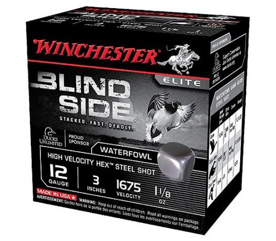 Winchester Blind Side 3" 3 Shot 1 1/8 oz HV 12 Gauge Ammunition 25 Rounds – SBS123HV3