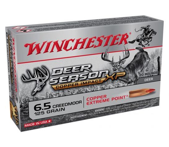 Winchester Deer Season XP Copper Impact 125 gr Extreme Point 6.5 Creedmoor Ammunition 20 Rounds – X65DSLF