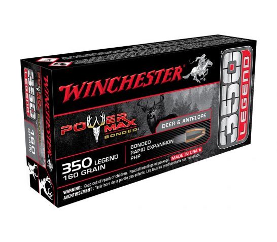 Winchester Power Max Bonded 160 gr PHP 350 Legend Ammunition 20 Rounds – X3501BP