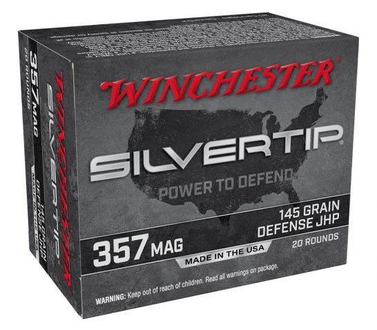 Winchester Silver Tip 145 gr JHP .357 Magnum Ammunition 20 Rounds – W357ST