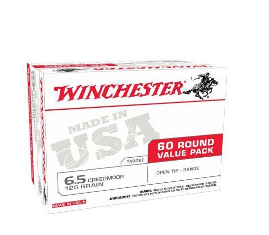 Winchester Ammunition USA Ready 125 gr Open Tip 6.5 Crd Ammo, 60/box – USA65CMVP