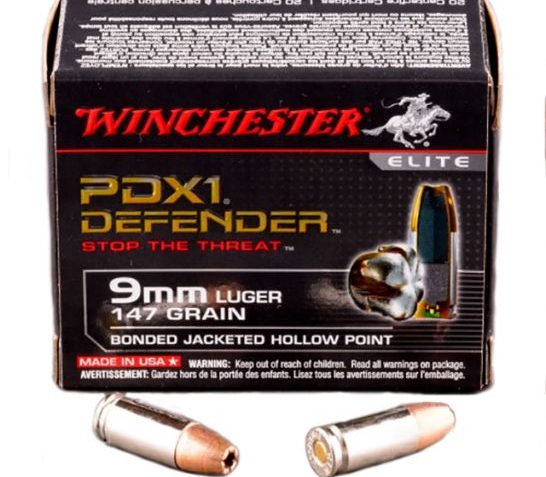 Winchester 9mm 147gr PDX1 Ammunition 20rds – S9MMPDB1