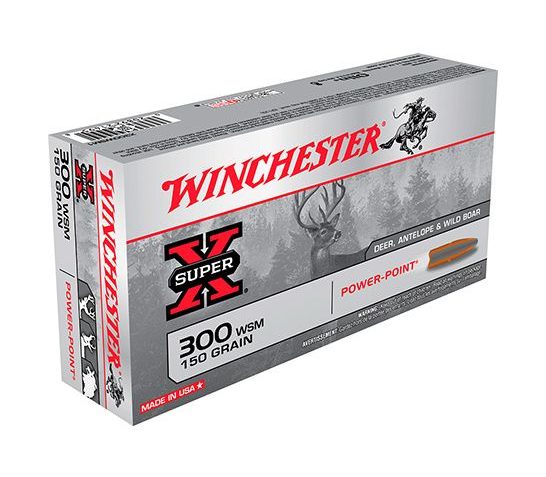 Winchester 300 WSM 150gr Power-Point Super-X Ammunition 20rds – X300WSM1