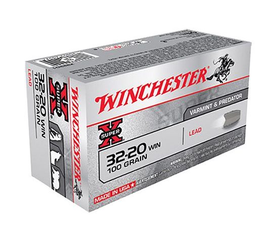 Winchester 32-20 Winchester 100gr LRN Super X Ammunition 50rds – X32201