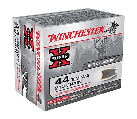 Winchester 44 Magnum 210gr SilverTip Hollow Point Ammunition 20rds – X44MS