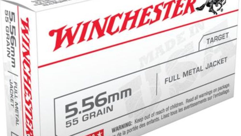 Winchester 5.56mm 55gr FMJ Ammunition 20-Rounds