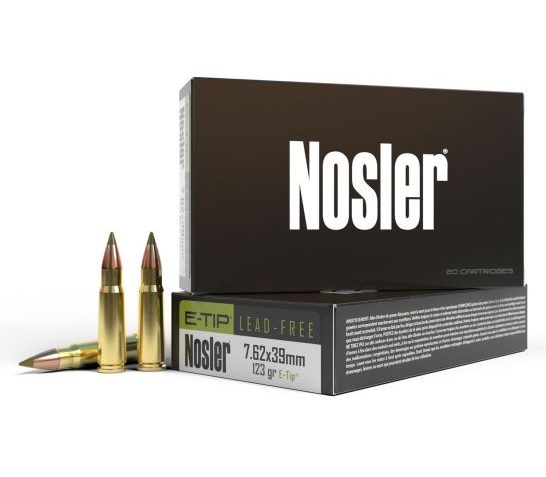 Nosler E-Tip Lead Free 7.62X39mm 123 Grain 20 Rounds