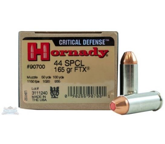 Hornady .44 Special 165 Grain FTX CD-20 Count