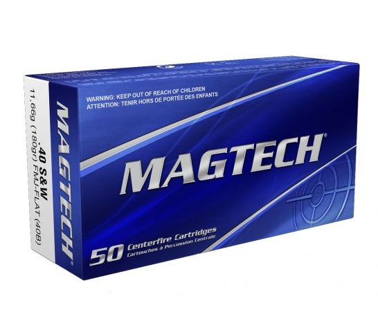 MagTech Range/Training Brass .40 SW 180-Grain 50-Rounds FMJFN